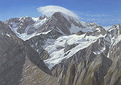 Mount Cook and La Perouse Glacier, NZ