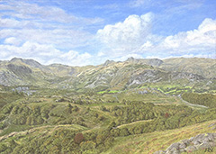 The Langdales from above Tarn Hows, Cumbria